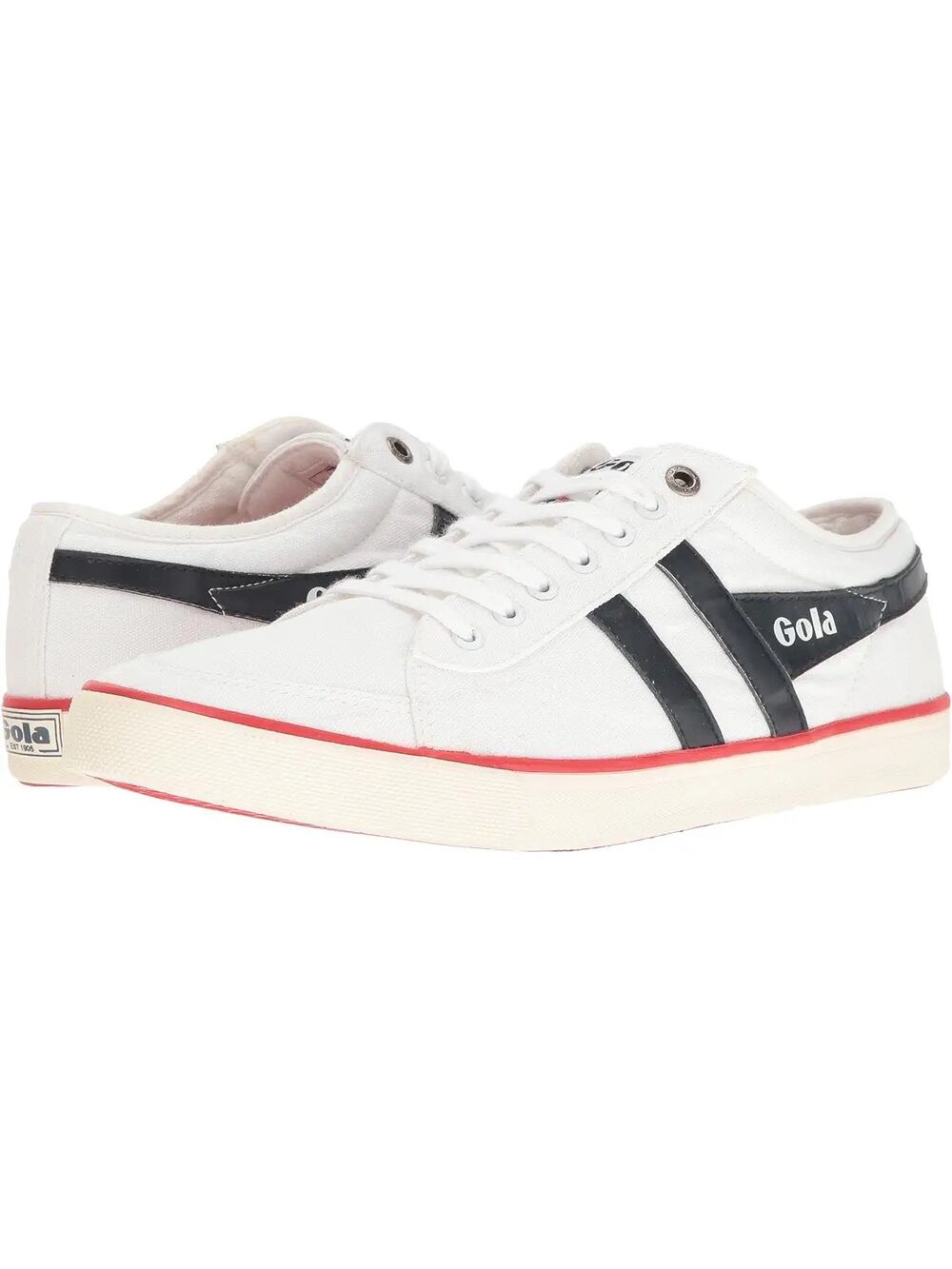 Gola Mens Comet Sneakers EU 43 US 10 White Navy Red Canvas NIB